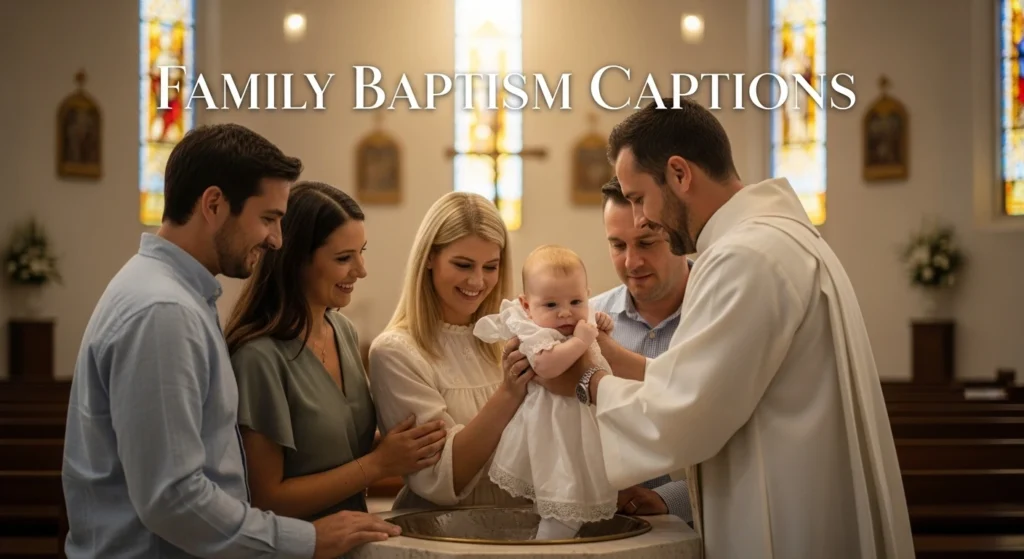 Family Baptism Captions