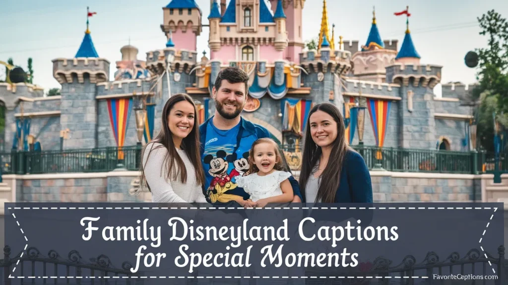 Family Disneyland Captions for Special Moments