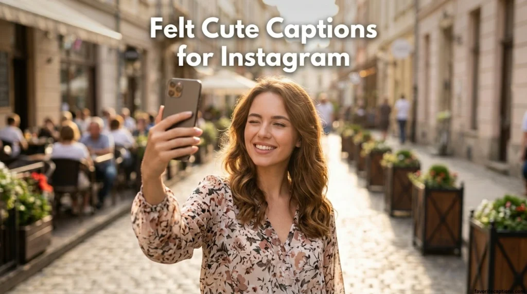 Felt Cute Captions for Instagram