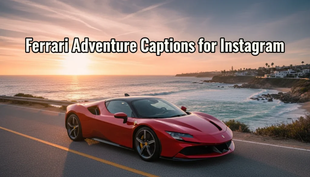 Ferrari Adventure Captions for Instagram