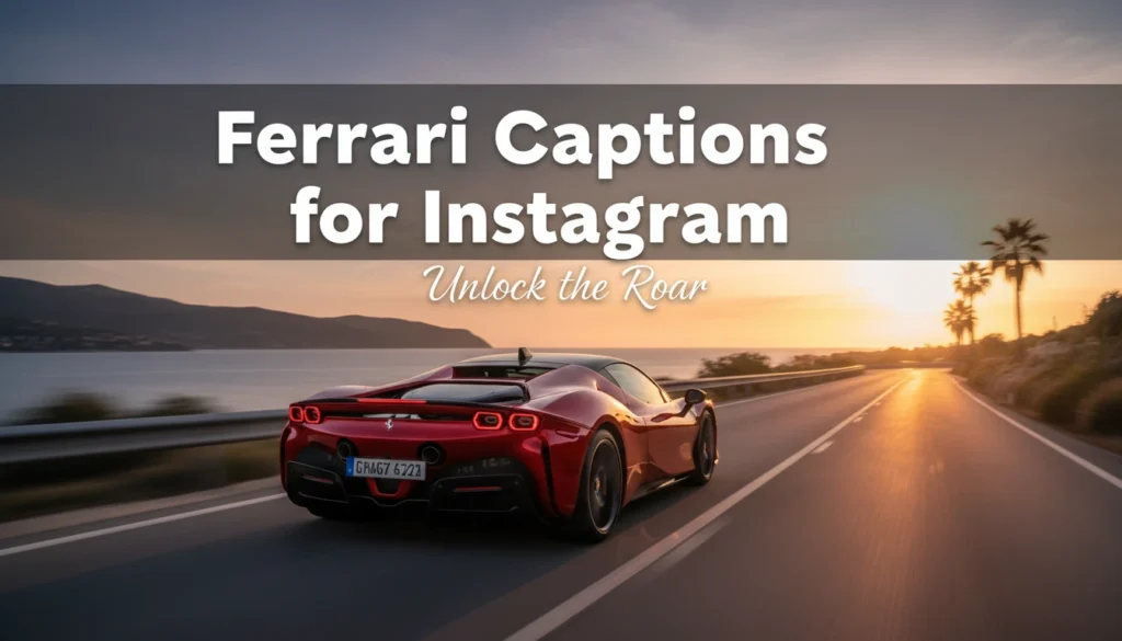 Ferrari Captions for Instagram