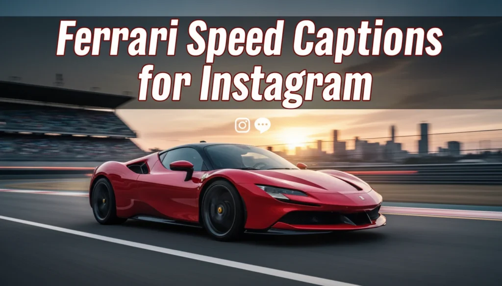 Ferrari Speed Captions for Instagram