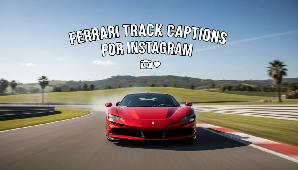 Ferrari Track Captions for Instagram