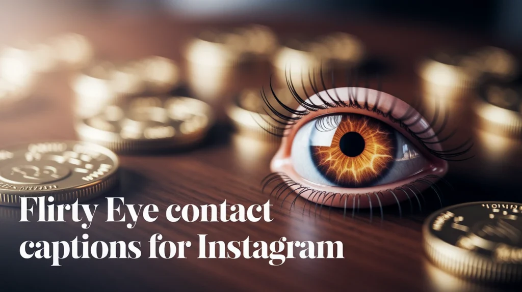 Flirty Eye Contact Captions for Instagram