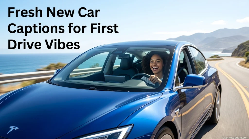 Fresh New Car Captions for First Drive Vibes