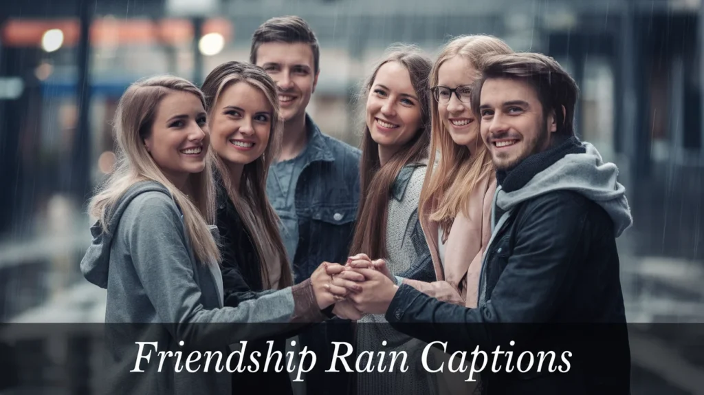 Friendship Rain Captions