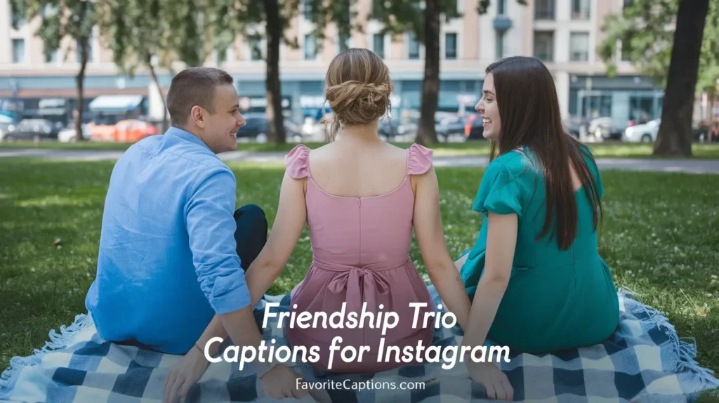 Friendship Trio Captions for Instagram