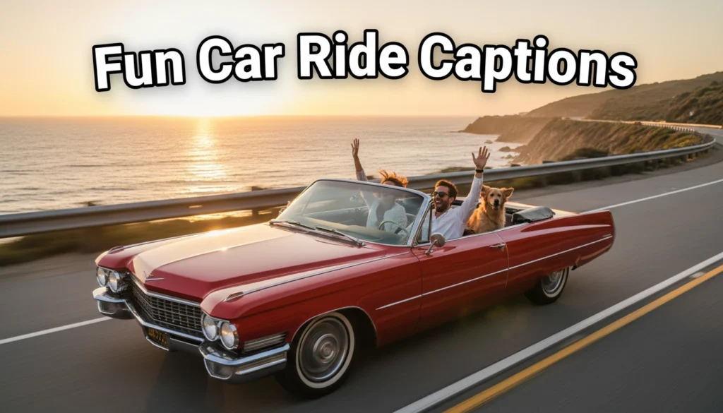 Fun Car Ride Captions