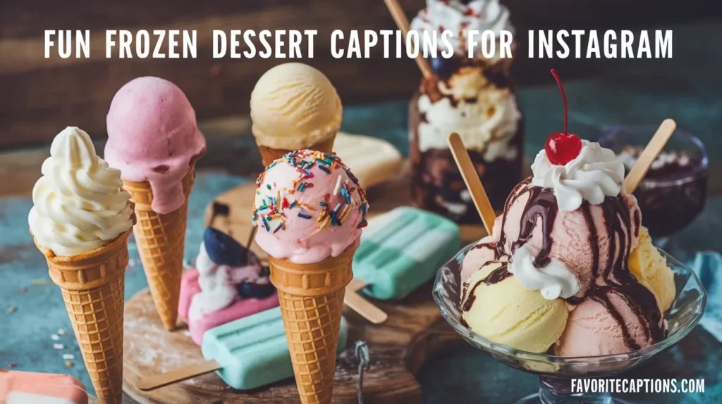 Fun Frozen Dessert Captions for Instagram