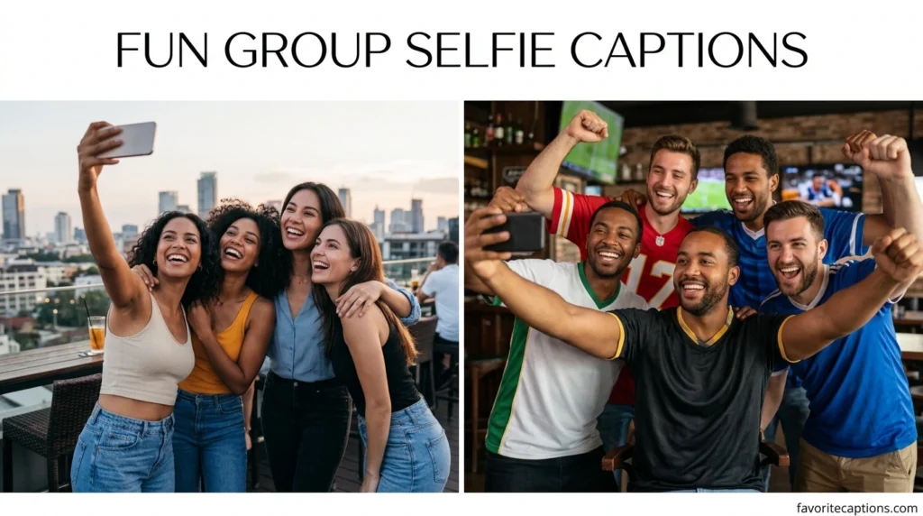 Fun Group Selfie Captions