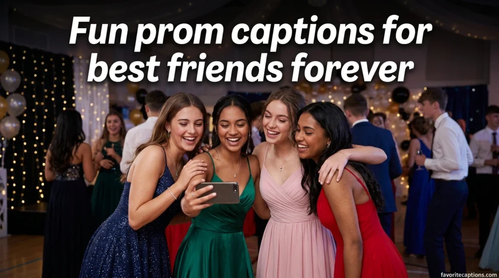 Fun prom captions for best friends forever