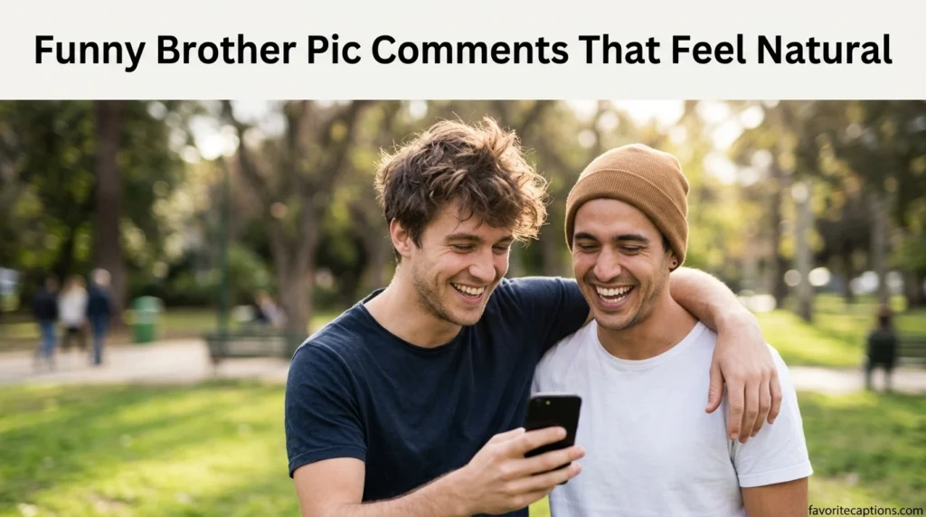 Funny Brother Pic Comments That Feel Natural