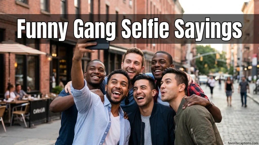 Funny Gang Selfie Sayings