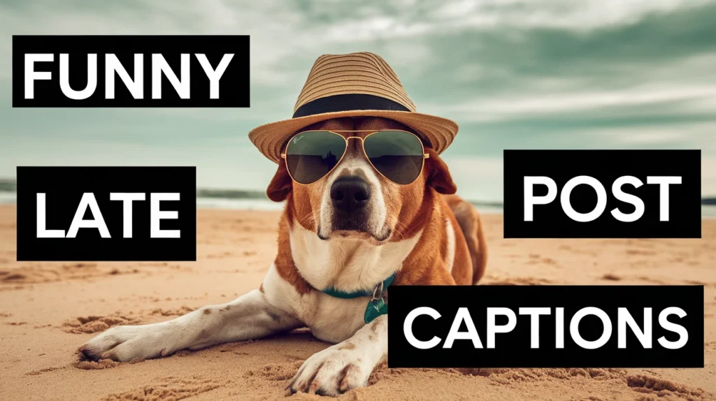 Funny Late Post Captions