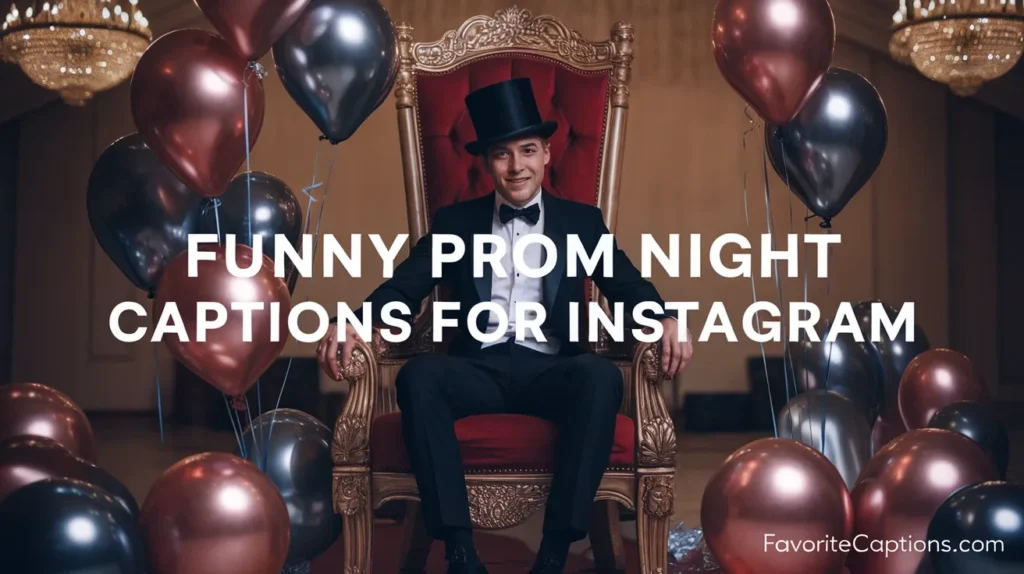Funny Prom Night Captions for Instagram