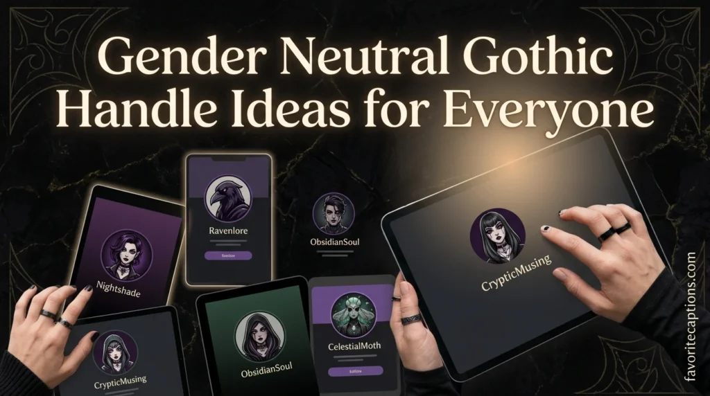 Gender Neutral Gothic Handle Ideas for Everyone