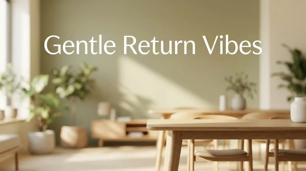 Gentle Return Vibes