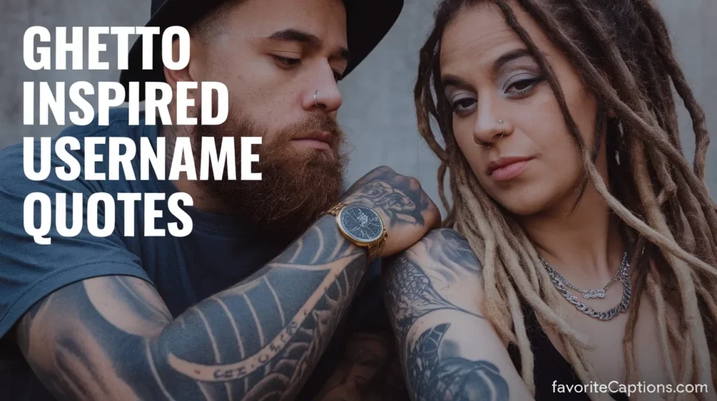 Ghetto Inspired Username Quotes