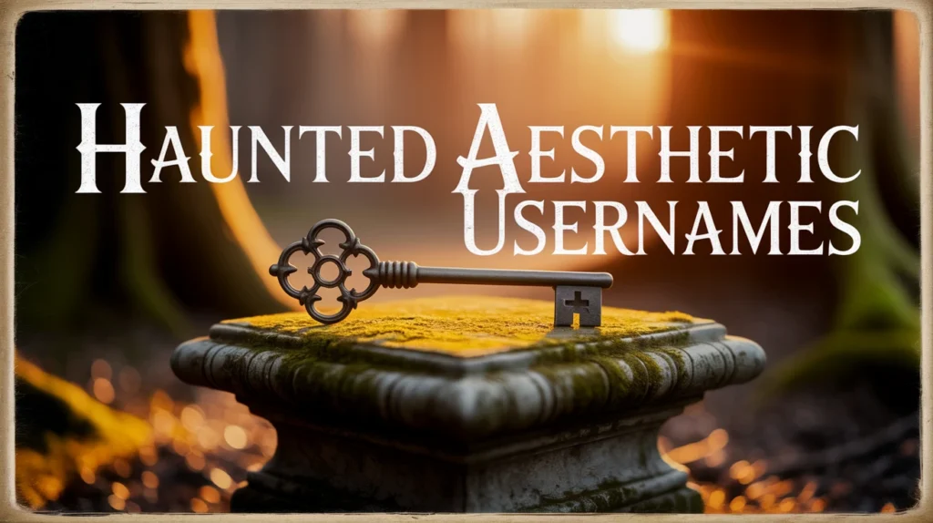 Haunted Aesthetic Usernames