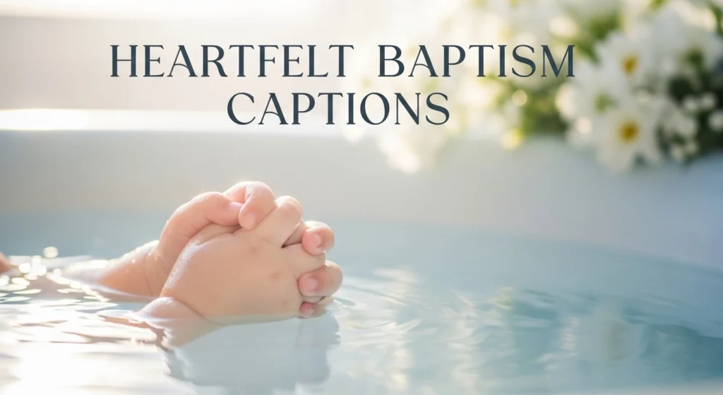 Heartfelt Baptism Captions