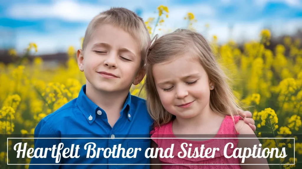 Heartfelt Brother and Sister Captions