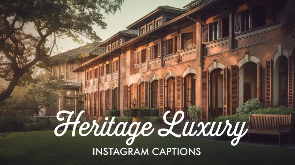 Heritage Luxury Instagram Captions