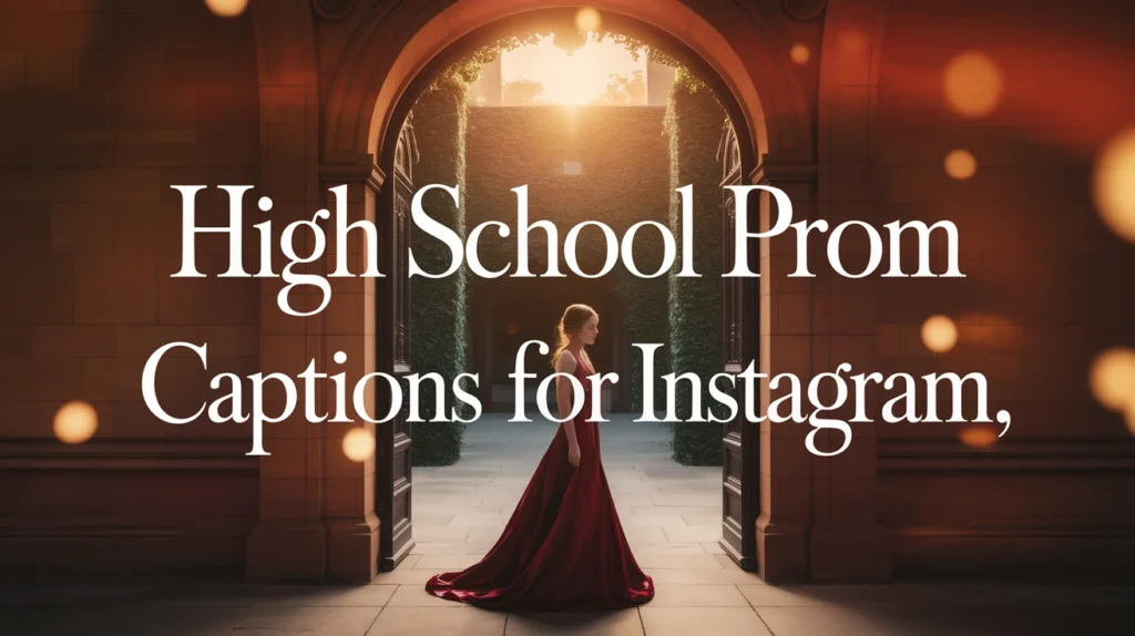 High School Prom Captions for Instagram