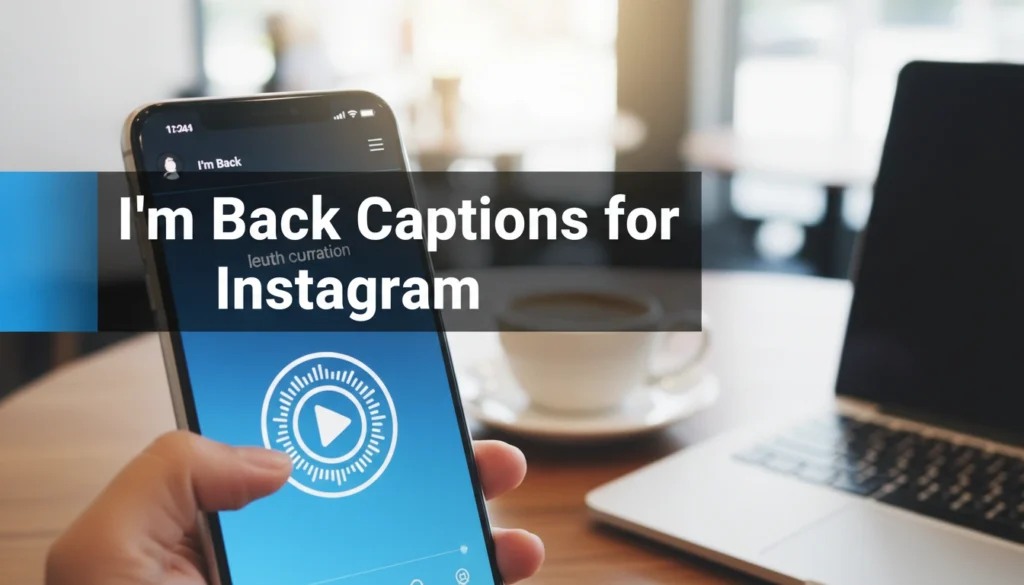 I’m Back Captions for Instagram