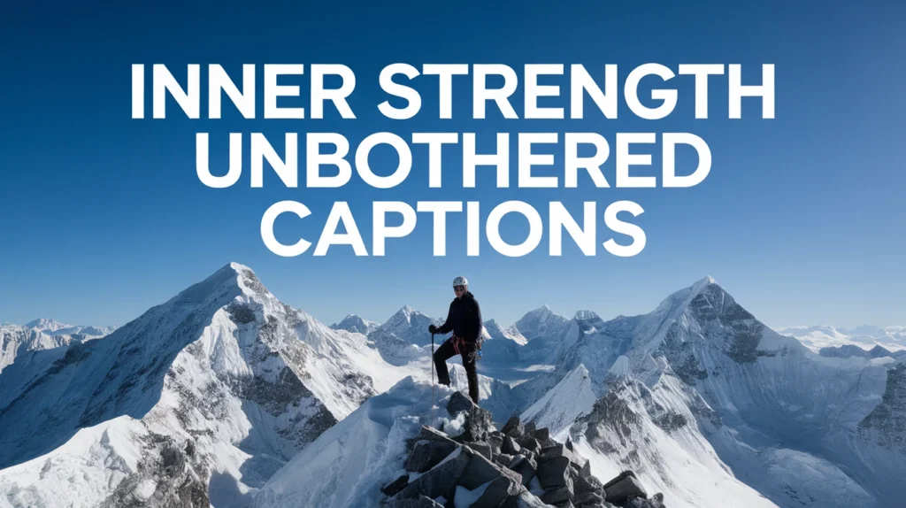 Inner Strength Unbothered Captions