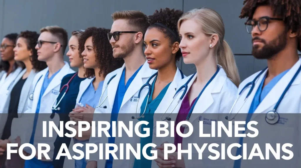 Inspiring Bio Lines for Aspiring Physicians