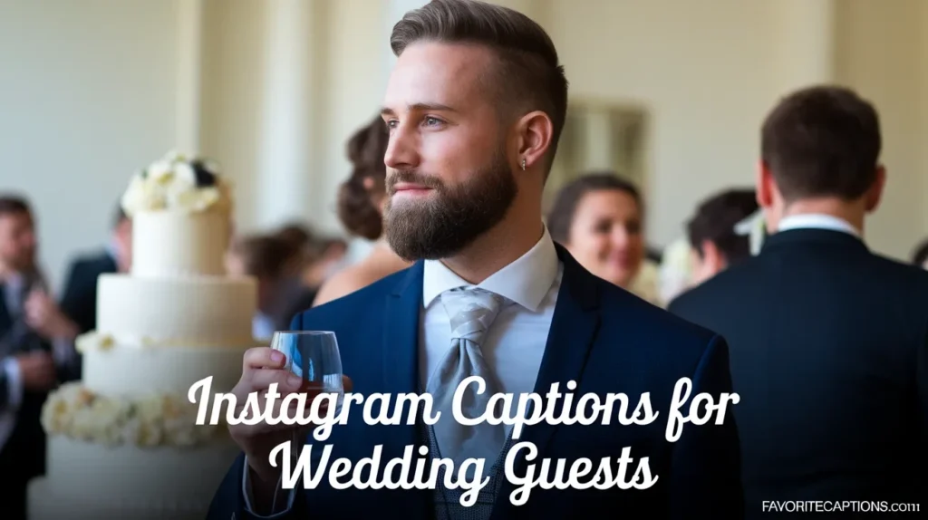 Instagram captions for wedding guests