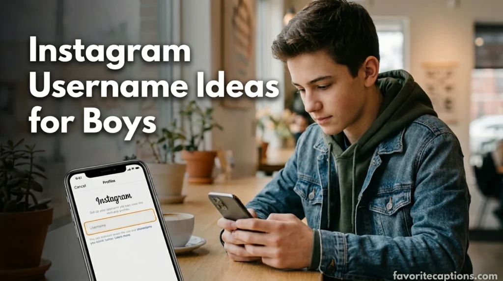 Instagram Username Ideas for Boys