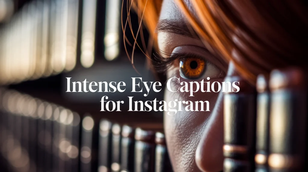 Intense Eye Captions for Instagram