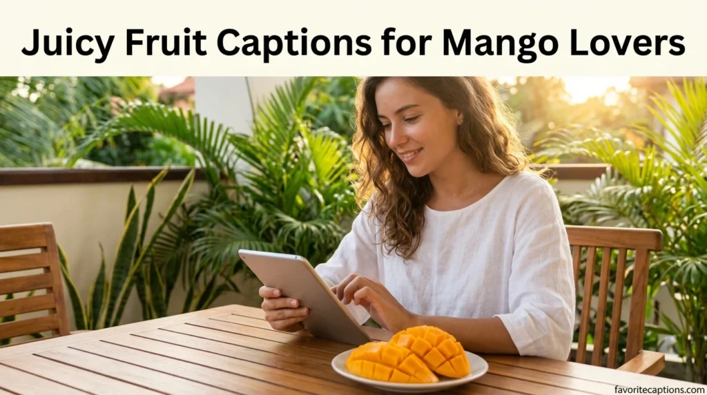Juicy Fruit Captions for Mango Lovers