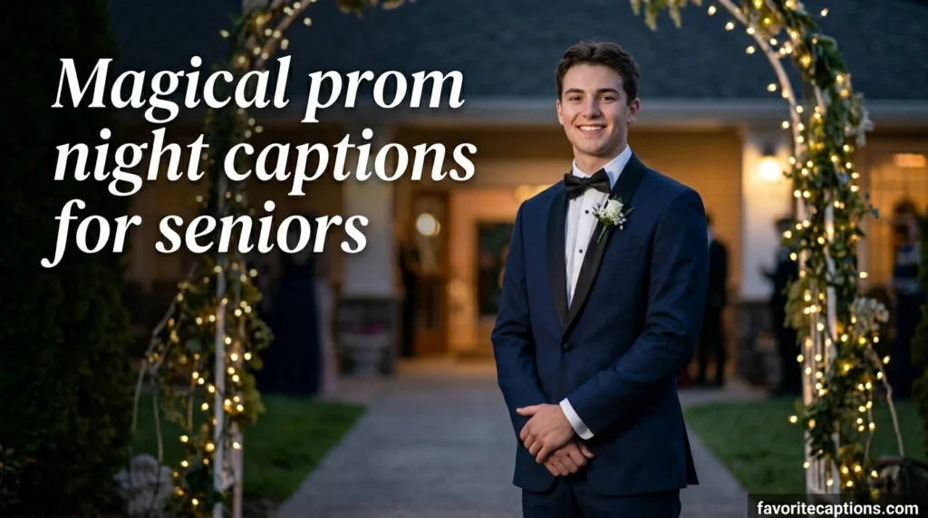 Magical prom night captions for seniors