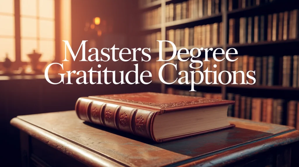 Masters Degree Gratitude Captions