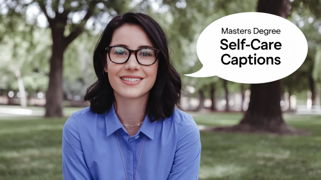 Masters Degree Self-Care Captions