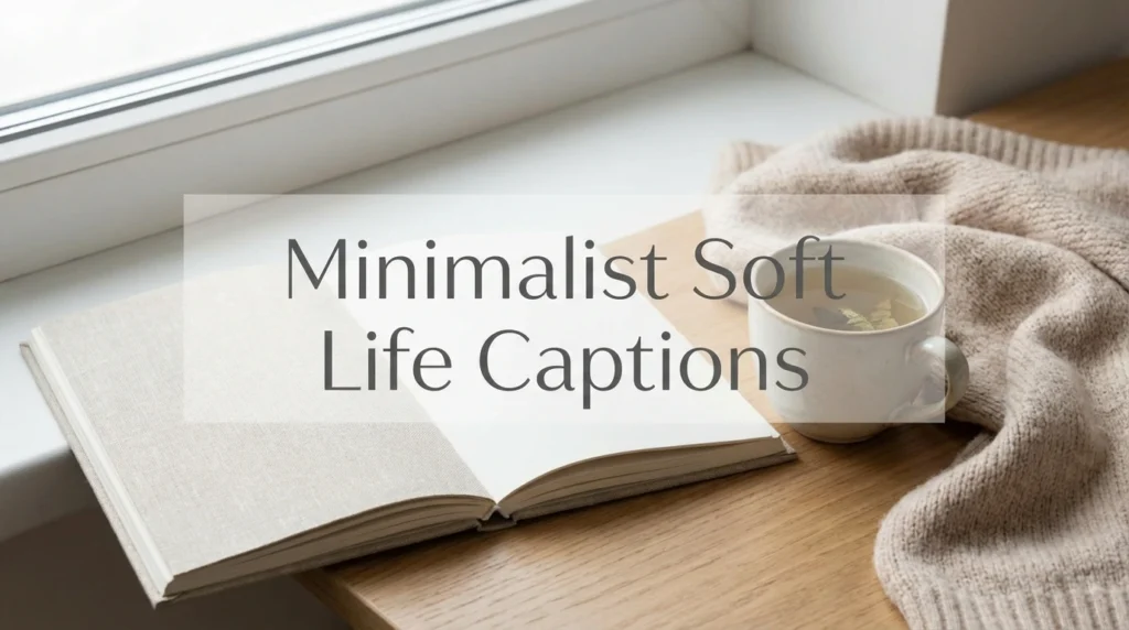 Minimalist Soft Life Captions