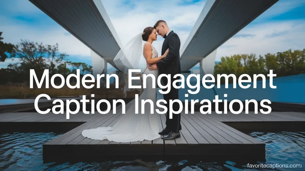 Modern Engagement Caption Inspirations