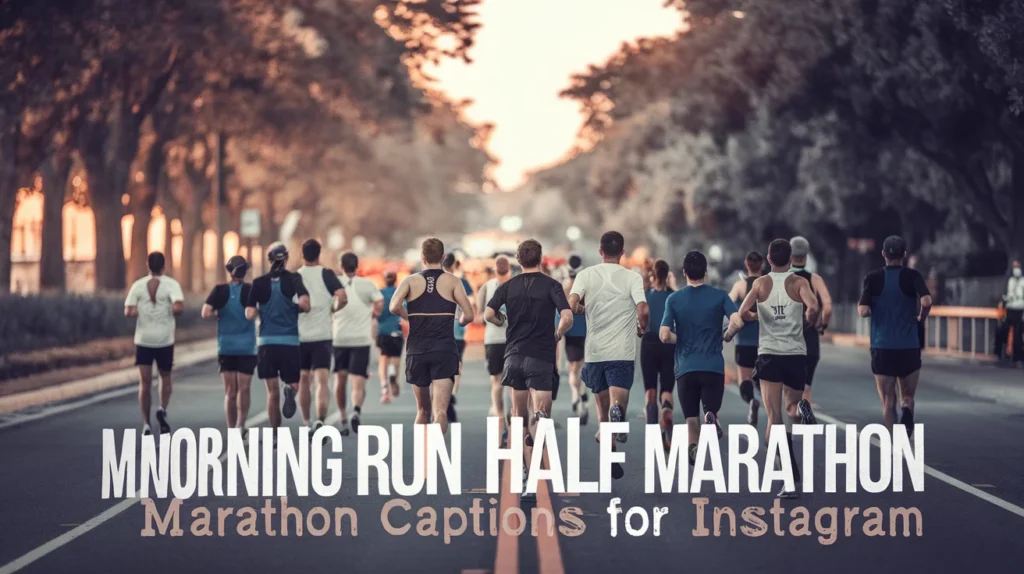 Morning Run Half Marathon Captions for Instagram