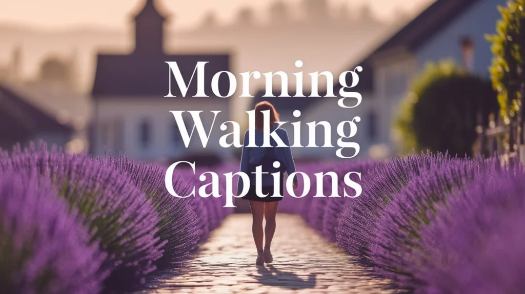 Morning Walking Captions