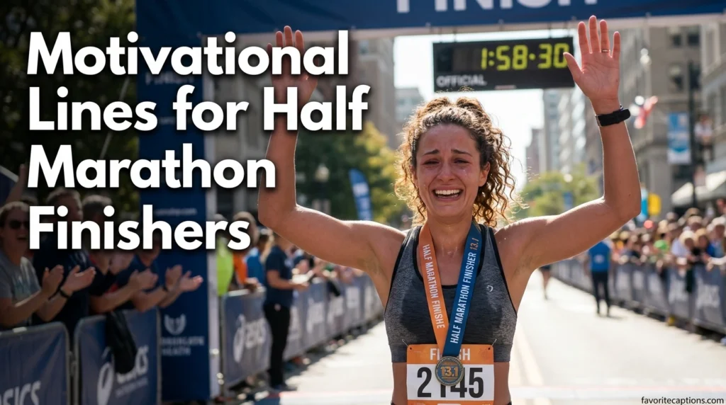 Motivational Lines for Half Marathon Finishers