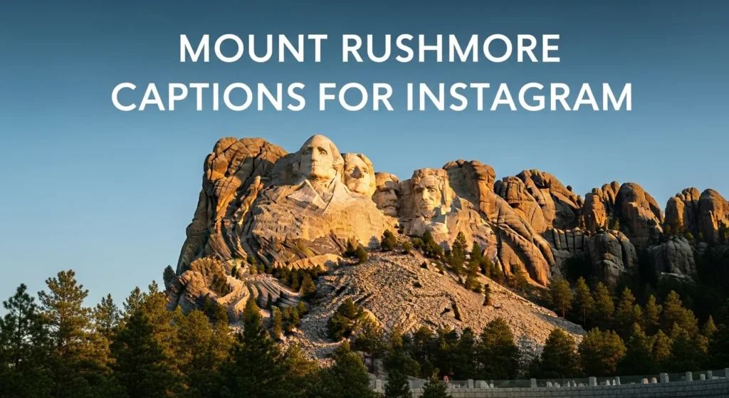 Mount Rushmore Captions for Instagram