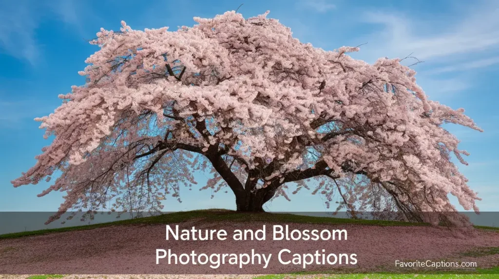 Nature And Blossom Photography Captions
