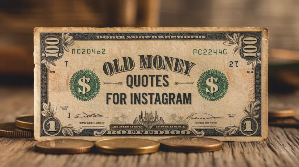 Old Money Quotes for Instagram