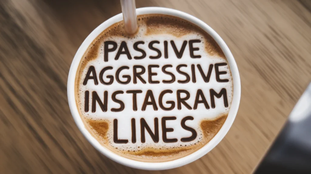 Passive Aggressive Instagram Lines