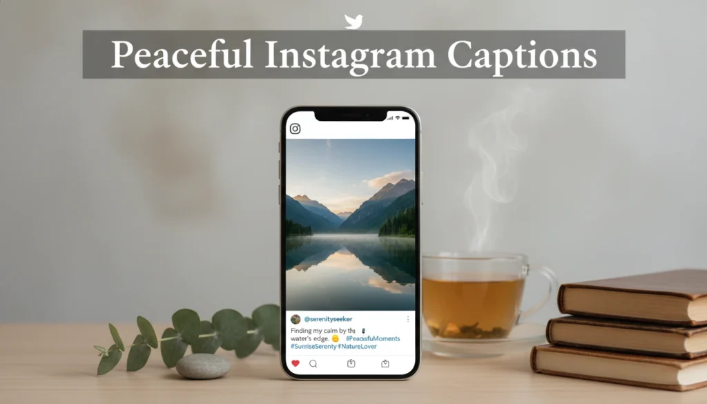 Peaceful Instagram Captions