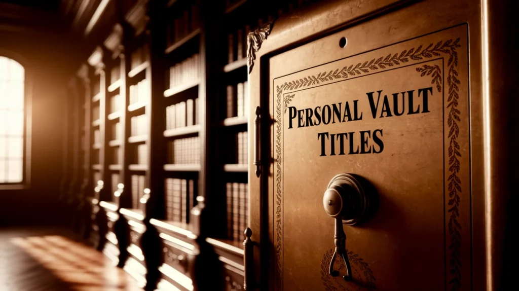 Personal Vault Titles