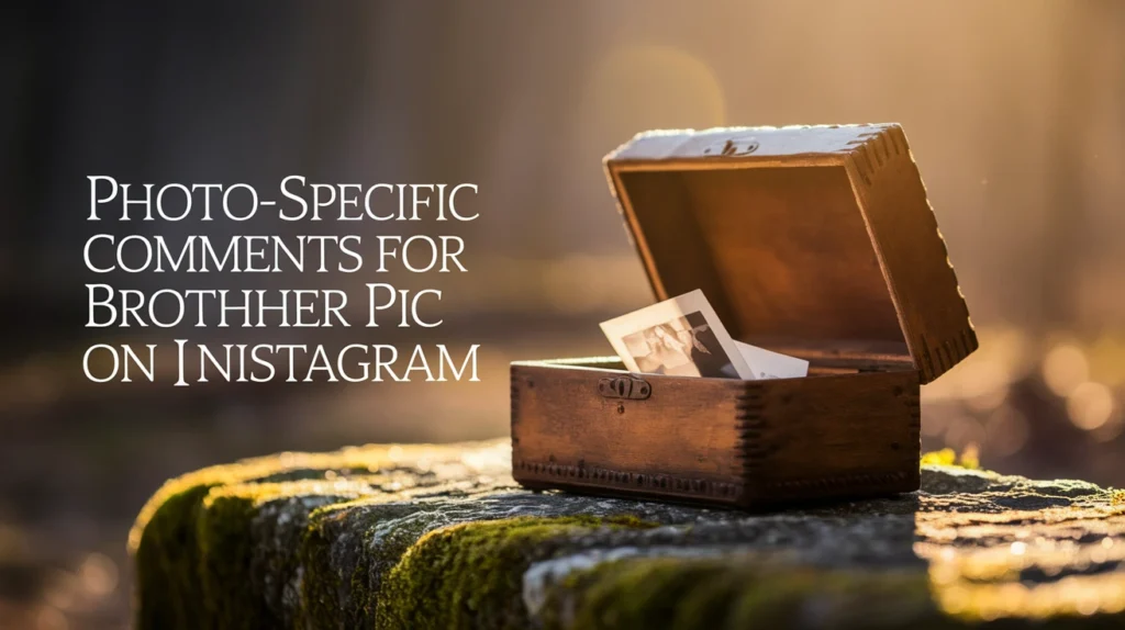 Photo-Specific Comments for Brother Pic on Instagram