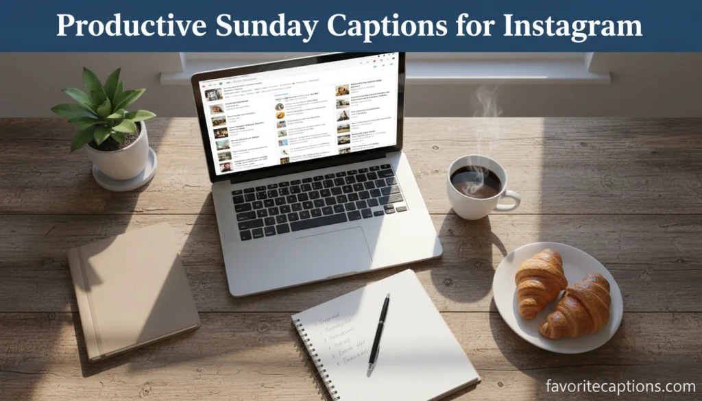Productive Sunday Captions for Instagram